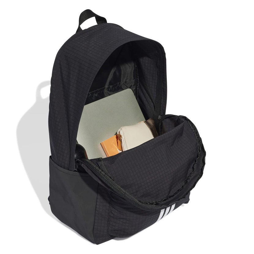 adidas essential black and white backpack ESSENTIALS 3-STRIPES PERFORMANCE - BLACK/WHITE whether youre heading to class or exploring new places adidas Performance Essentials 3-Stripes Backpack