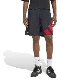 adidas Performance GRFX Shorts Mens Black/Scarlet| Side Step