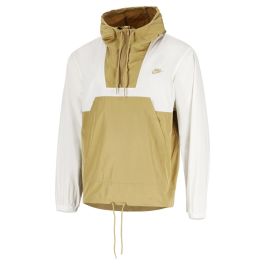 Nike Club Marina Anorak Gfx Hoodie Mens Sail/Beige| Side Step