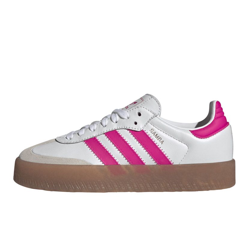 P01(プレイ)PLAAYPPY JK 2 adidas Originals Sambae Shoes Youth White/Shock Pink | Side Step