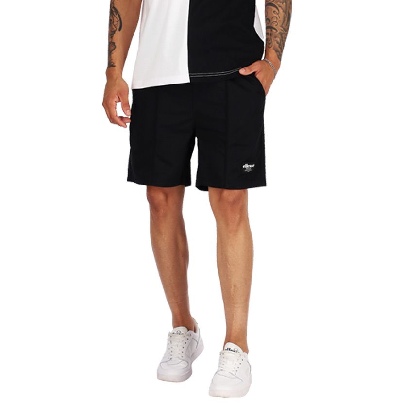 ellesse Stitch Panel Mens Shorts Black | Side Step