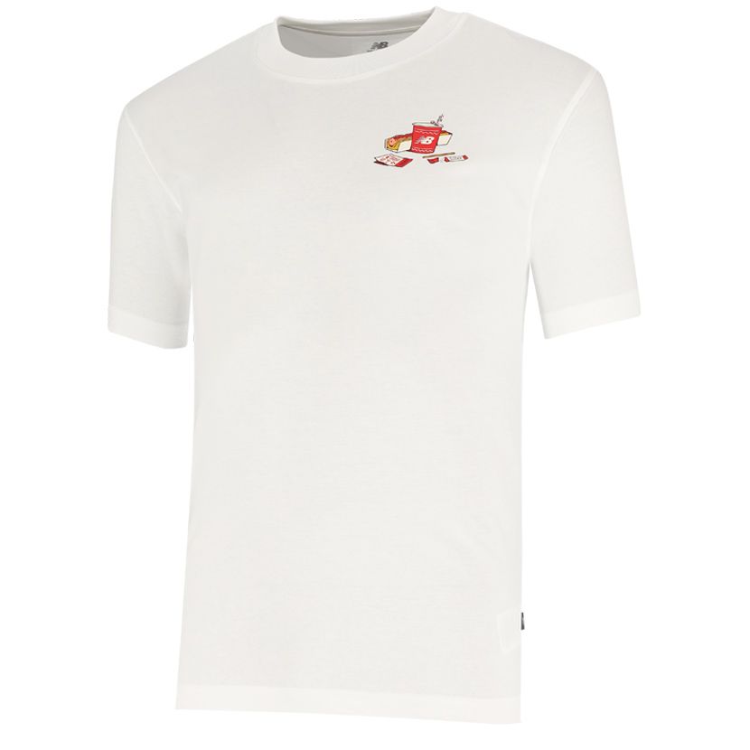 New Balance Spectator T-Shirt Mens White |Side Step