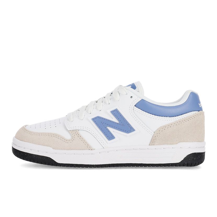 New Balance 480 Sneaker Youth White/Navy/Blue | Side Step