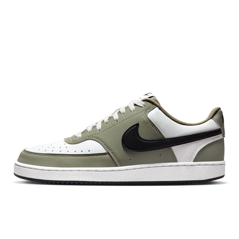 Nike Court Vision Low Shoes Mens White/Silver/Sage | Side Step
