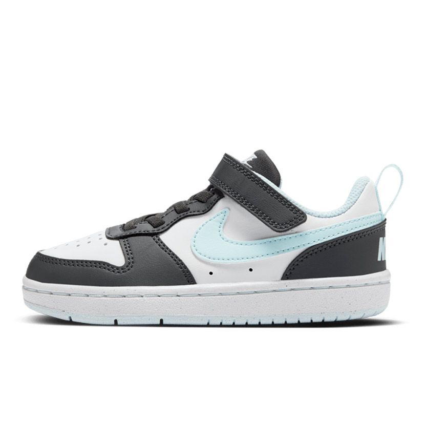 Nike Court Borough Low Recraft Youth Shoes Black Blue Side Step