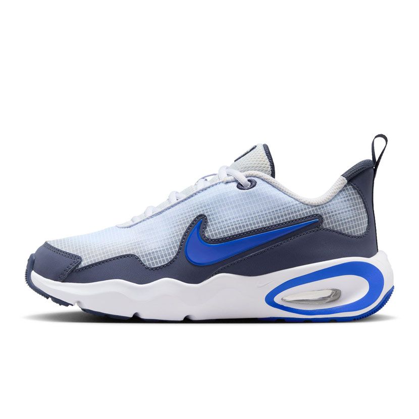 Nike Air Max Nova Shoes Youth Grey/Blue Side Step