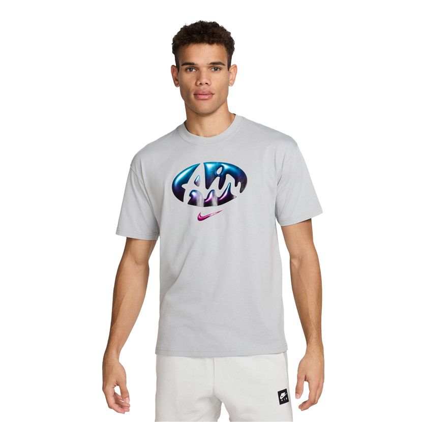 Nike Sportswear Max90 Mens T-Shirt Flat Silver| Side Step