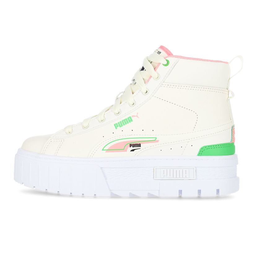 Puma Mayze Mid Brand Love Womens White Peach
