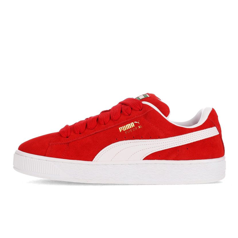 PUMA スエードシューズ レッド/ホワイト Puma Suede XL Shoes Mens Red/White | Side Step