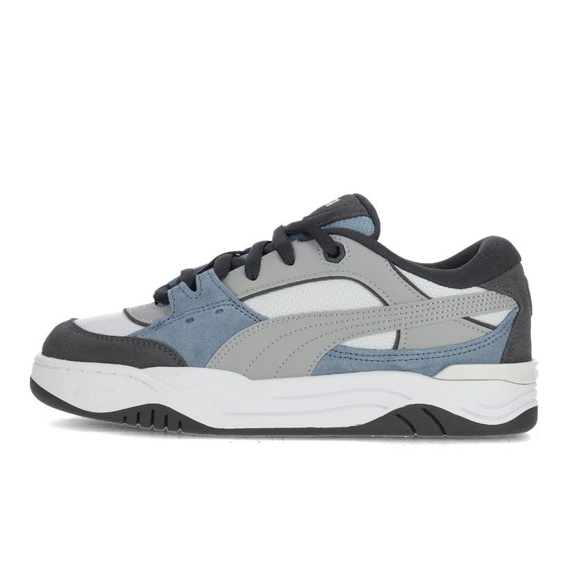 Puma 180 Shoes Mens Silver/Cool Blue Side Step