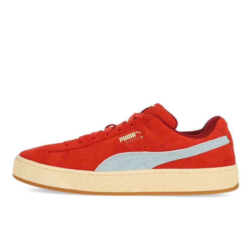 Puma Suede XL Shoes Mens Weathered Red/Cream | Side Step