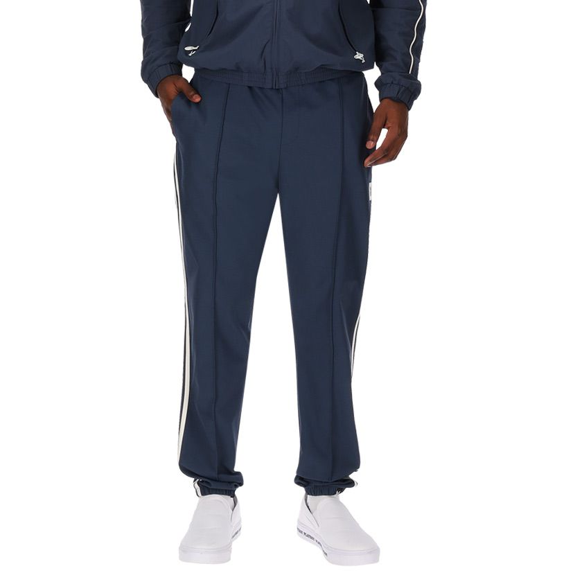 P01(プレイ)PLAAYPPY JK 2 Playboy Pinstripe Pleasure Trackpants Mens Blue/Grey| Side Step