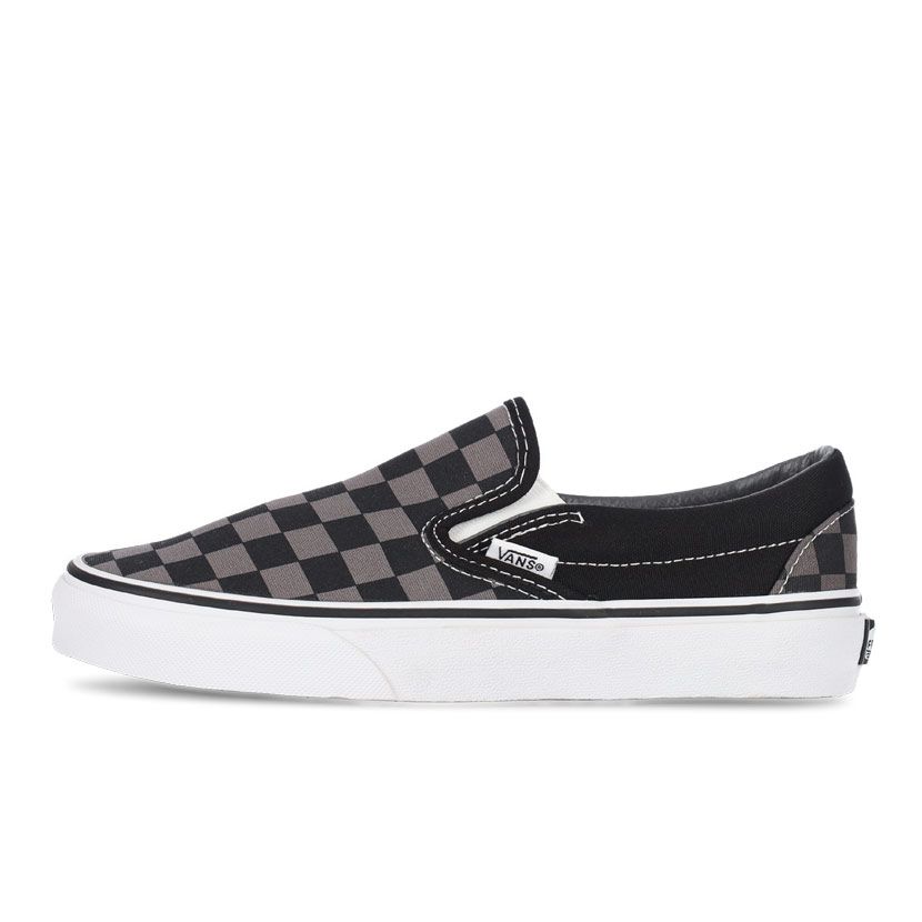 Vans Classic Slip-On Mens White Black Pewter