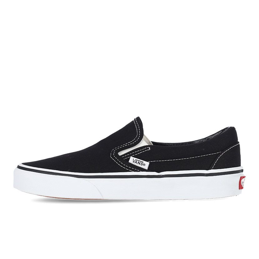 Vans Classic Slip On Shoes Youth Black |Side Step