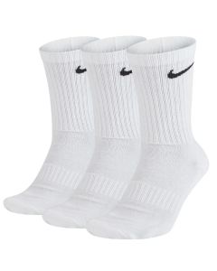 Shop Nike Everyday Cush Crew 3 Pack Socks White at Side Step Online