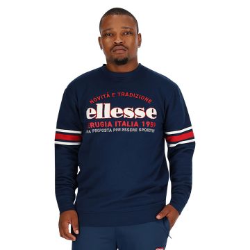 ELL2566NR-ELLESSE-EMB-TOWELLING-LOGO-CREW-NAVY-ELW24-MA-2968-V1