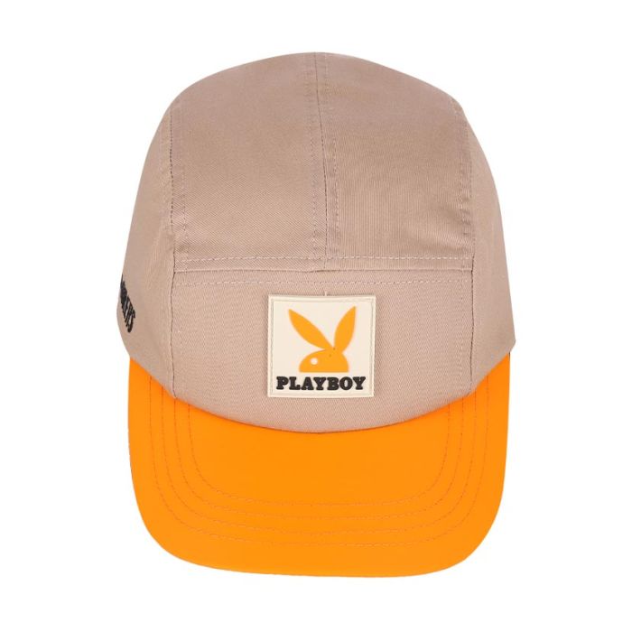 Playboy Playful Explores 5 Panel Cap Pebble/Orange