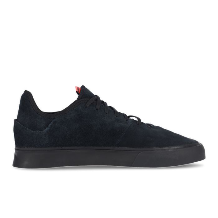 Adidas suede black and red top