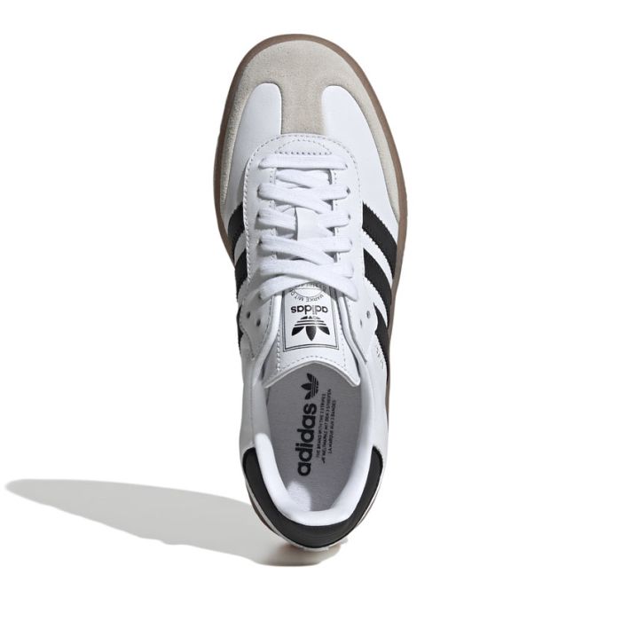adidas Originals Sambae Womens Shoes White/Black/Gold| Side Step