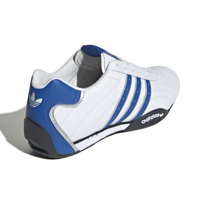 adidas Originals Adi Racer Lo Shoes Mens White/Blue Side Step