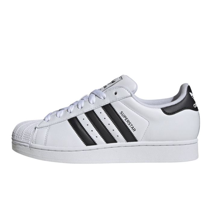 adidas Originals Superstar II Shoes Mens White/Black Side Step