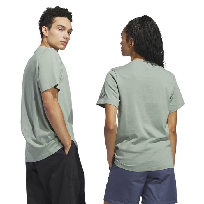 adidas Originals Henry Jones Defeat T-Shirt Silver Green