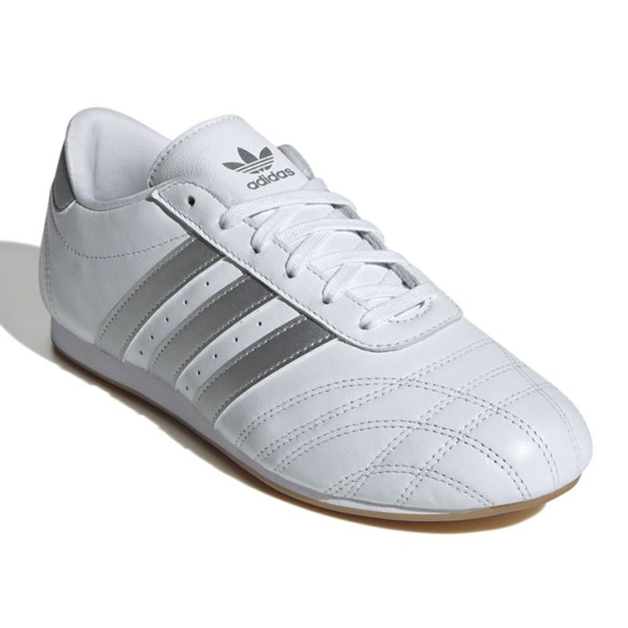 adidas Originals Taekwondo Lace Shoes Womens White/Silver Side Step