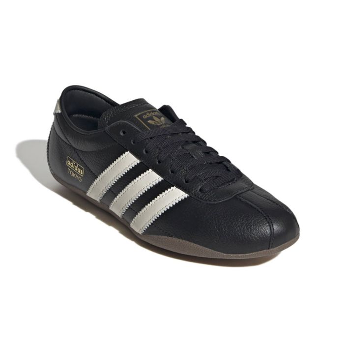adidas Originals Tokyo Shoes Womens Black/White/Gold | Side Step