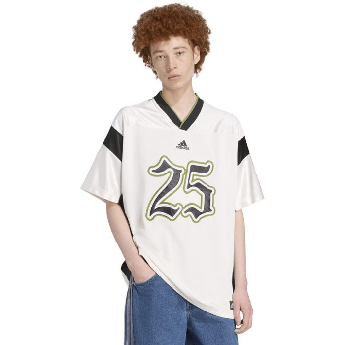 adidas Performance Football Jersey Mens White/Black Side Step