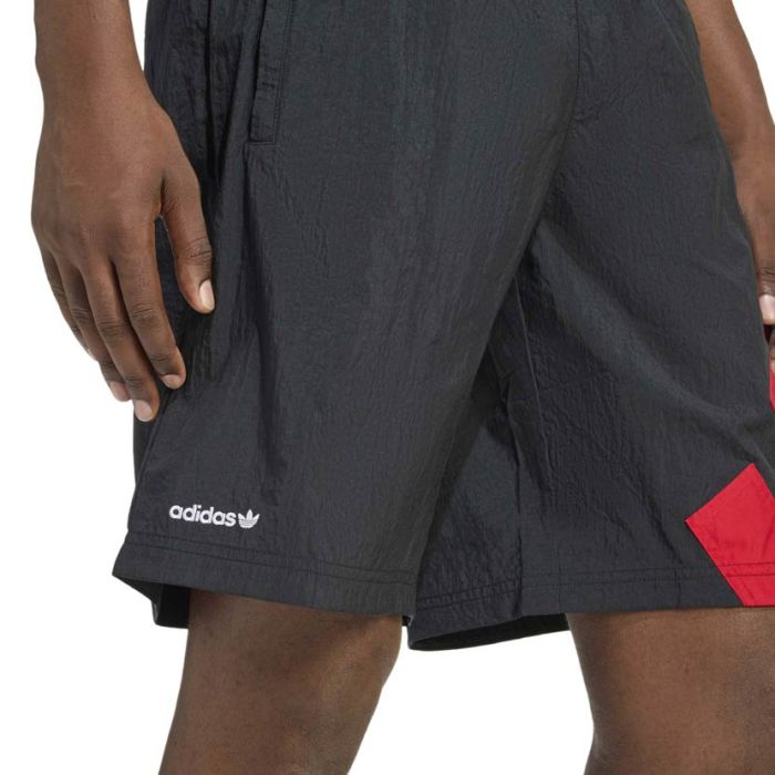 adidas Performance GRFX Shorts Mens Black/Scarlet| Side Step