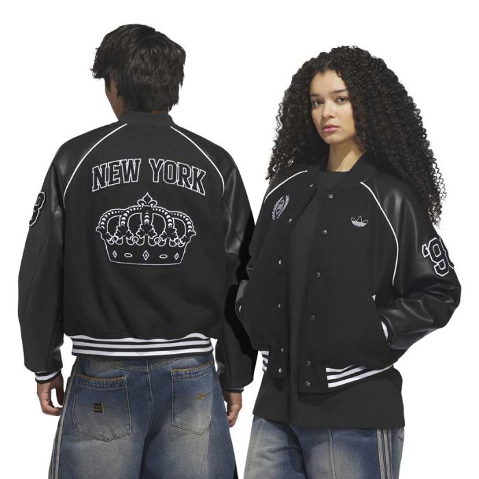 adidas Originals Skateboarding x Tyshawn Varsity Jacket Mens Black