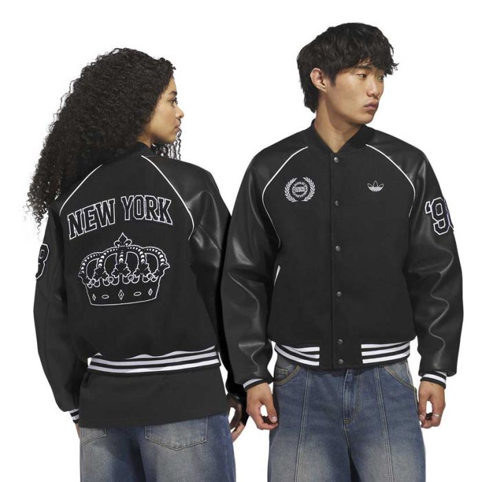 adidas Originals Skateboarding x Tyshawn Varsity Jacket Mens Black