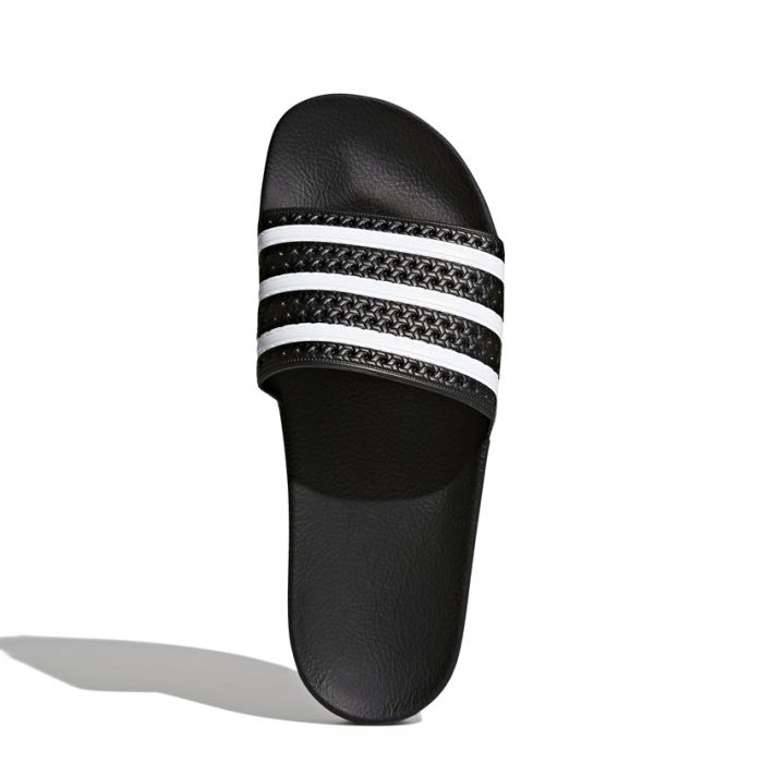Black and white adidas sandals discount