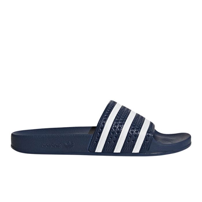 adidas Originals Adilette Slide Sandal Mens Navy White display picture 3
