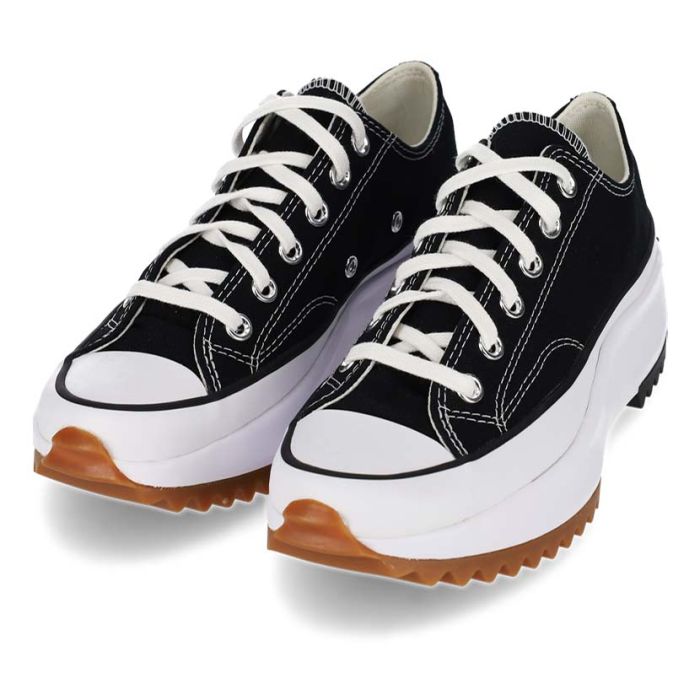 Converse Run Star Hike Lo Womens Shoes Black | Side Step