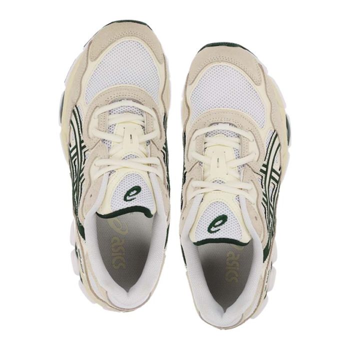 Asics Gel NYC Shoes Mens Ivory/Forest Night | Side Step