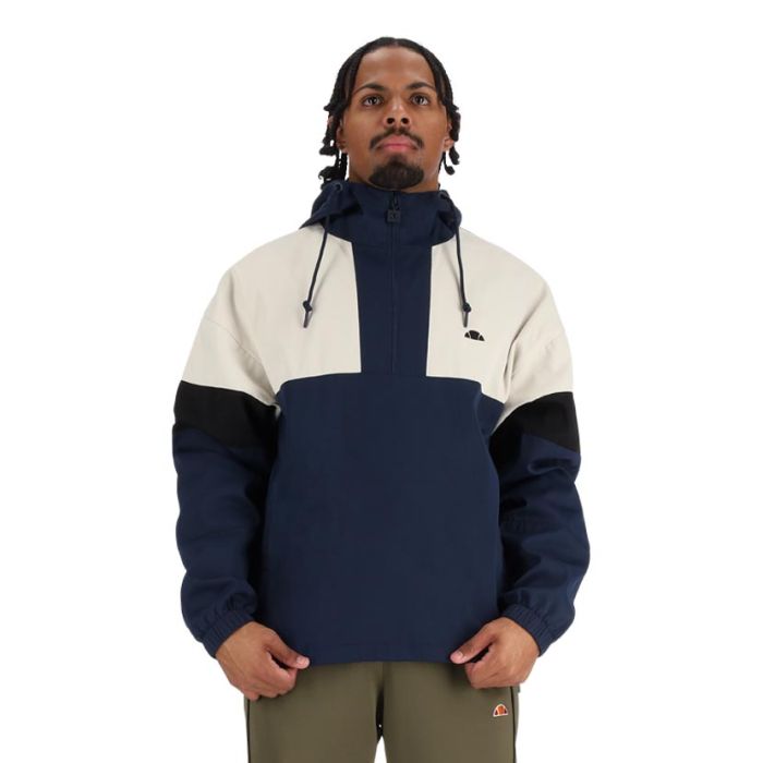 ellesse Pullover Blocked Jacket Mens Blue Side Step