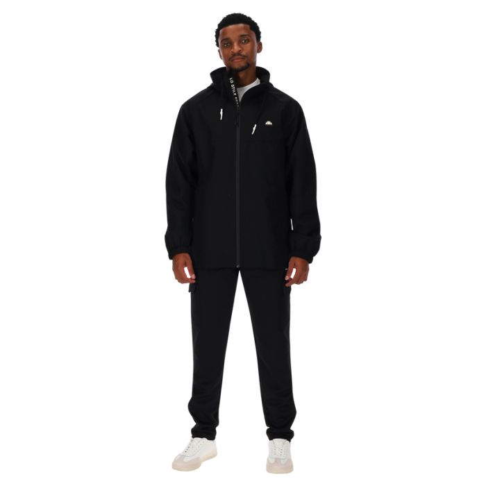 ellesse Squadra Full Zip Jacket Mens Black | Side Step