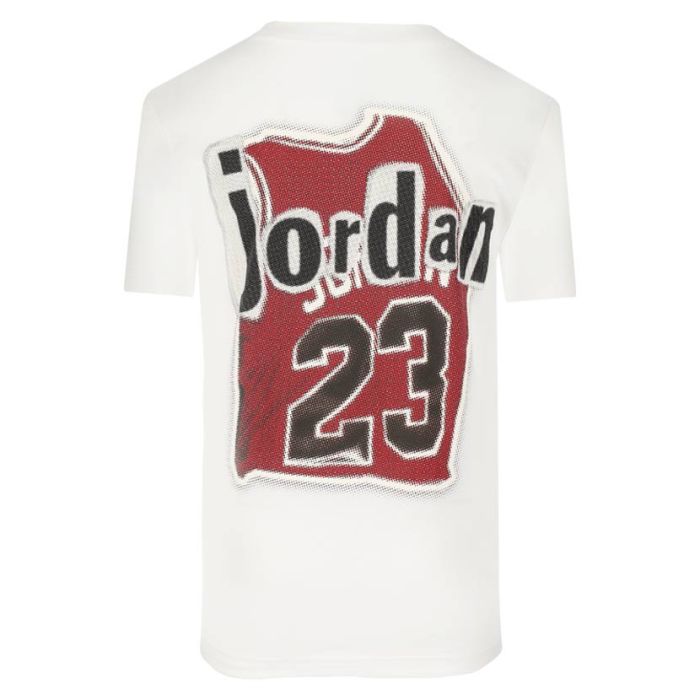 Air Jordan Jersey Collage T-Shirt Youth White Side Step