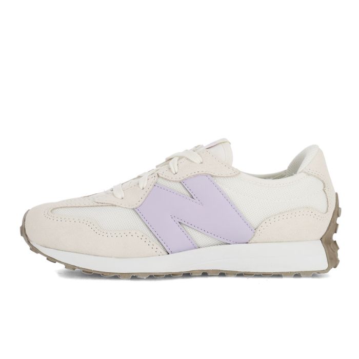 New Balance 327 Shoes Youth White/Violet Side Step