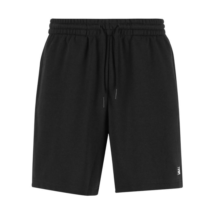 New Balance Essentials French Terry Mens Shorts Black | Side Step