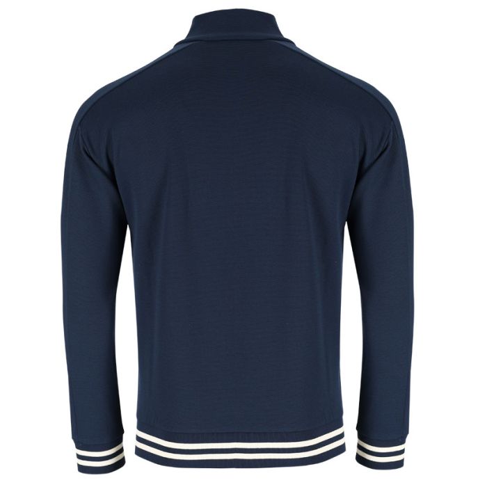 New Balance Athletics Pique Track Jacket Mens Navy |Side Step