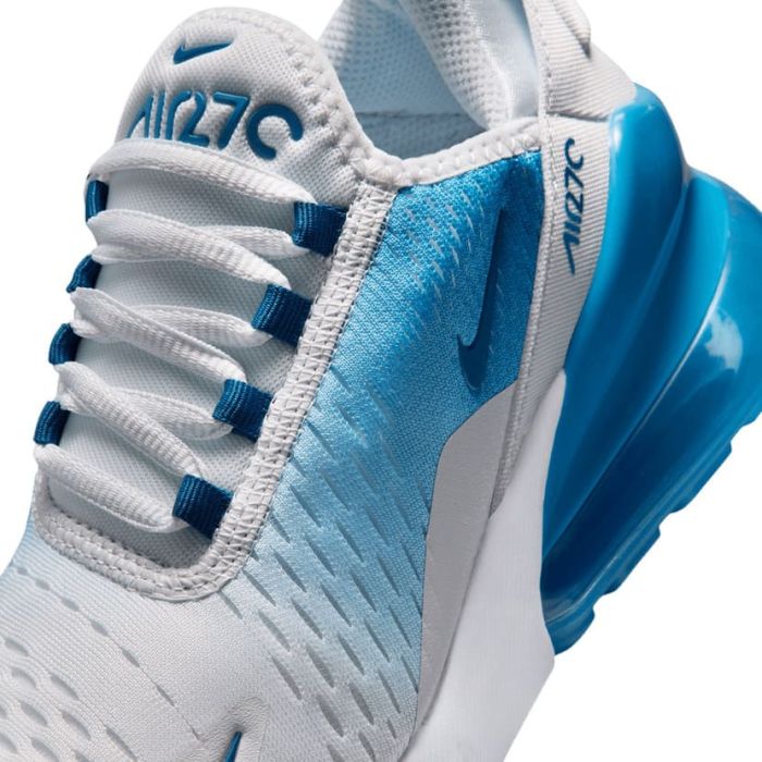 Nike Air Max 270 Shoes Youth Off White/Blue | Side Step