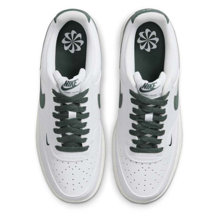 nike sneakers white green