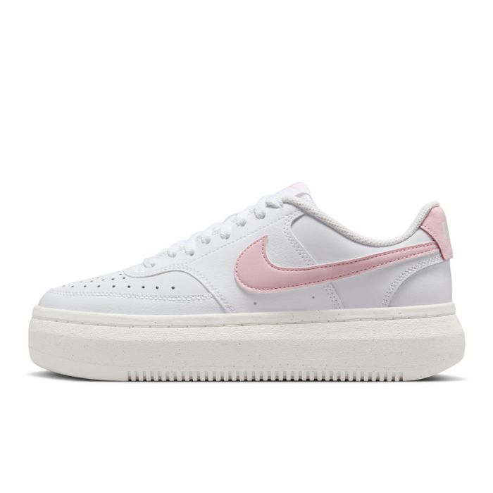 Nike Court Vision Alta Womens Shoes White/Pink Side Step