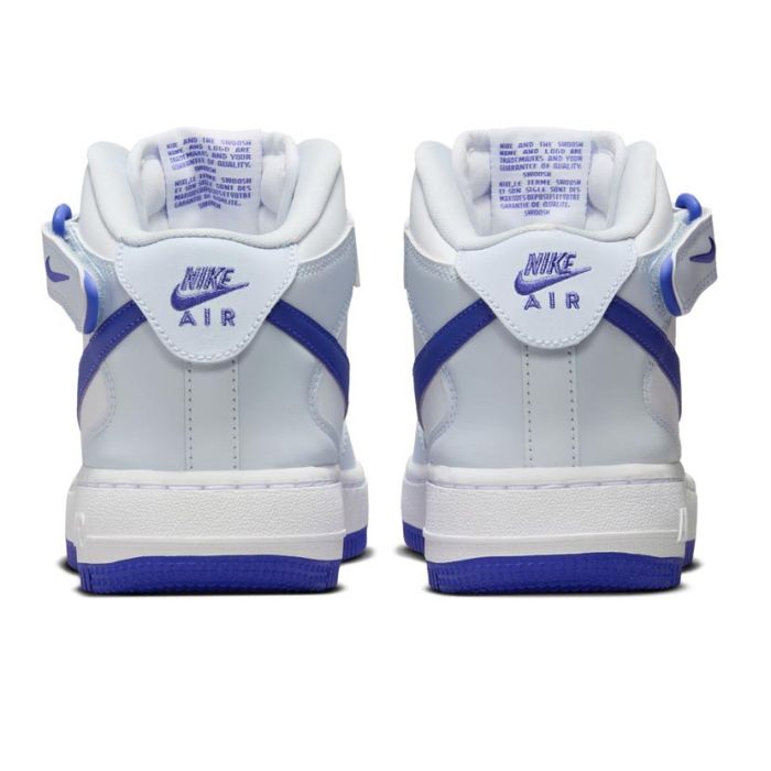 Nike Air Force 1 Mid EasyOn Older Kids Shoes Grey White Persian