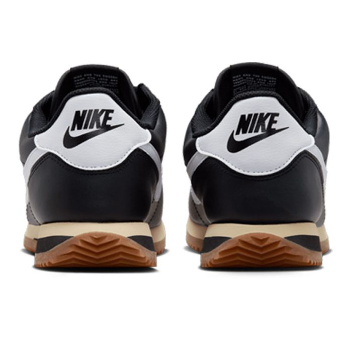 Nike Cortez Mens Shoes Black Gum Red