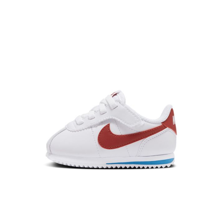 Nike red and white cortez deals