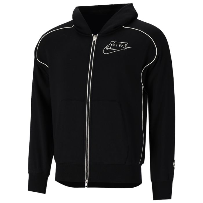 NIKE ジャケット Nike Air Full-Zip Fleece Hoodie Mens Black/White | Side Step