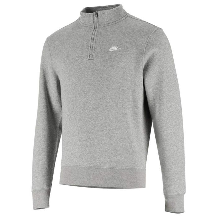 Nike Sportswear Club 1/2 Zip Fleece Top Mens Dark Grey | Side Step